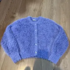 GU シャギーニットカーデ