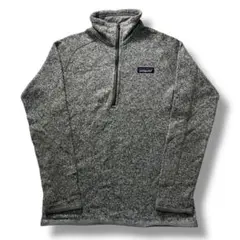 Patagonia ベターセーター ハーフジップ グレー XS レディース 古着