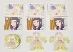 ひみつのアイプリ 映画 缶バッジ 特典 桜型クリアカード つむぎ