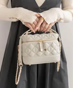 RANDA キルティング2WAYバニティバッグ