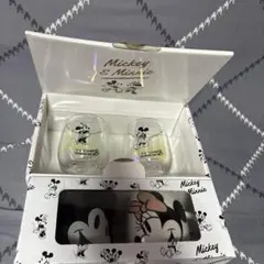ディズニー　ミッキー ＆ ミニー　グラス　コップ　　コーヒーマグ　ペアセット
