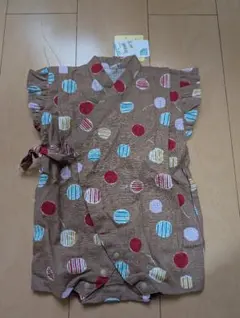 水玉模様 甚平 70サイズ