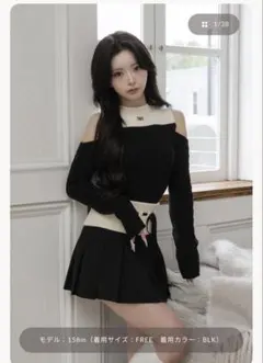 Darich ショルダーオープンニットセットアップ