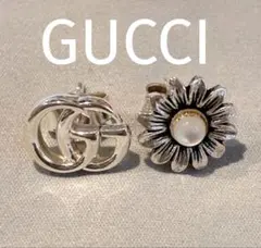 か*わ様 GUCCI フラワー スタッズ ピアス GGマーモント ピアス - メルカリ