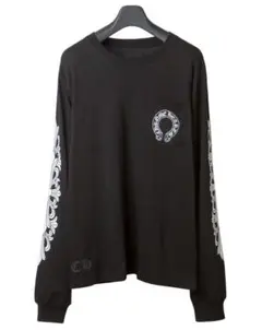 CHROME HEARTS クロムハーツ 長袖Tシャツ ロンT 黒