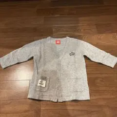 BABY DOLL グレーカーディガン 80