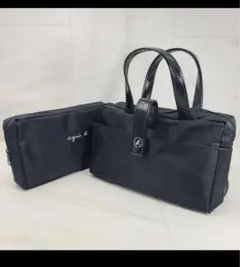 【未使用】agnes b アニエスベー ポーチ ミニハンドバッグ ナイロン値下げ