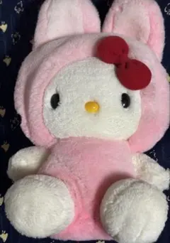 ハローキティ レトロぬいぐるみ ウサギ耳