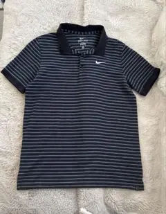 ナイキ NIKE ポロシャツ ボーダー柄 メンズ ネイビー