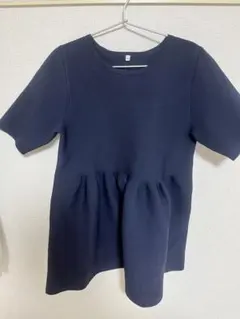 スポンディッシュニットペプラムトップス