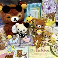 リラックマ まとめ売り 日焼けサングラスぬいぐるみ グラス バッグ タオル他