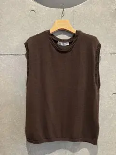③【ZARA】ザラ ブラウン ニットベスト M
