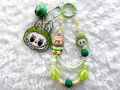 ラブブ☆緑キーホルダー