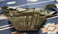 希少✨ポーター PORTER タンカー ウエストバッグ セージグリーン YKK