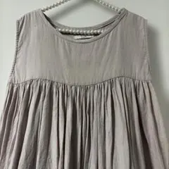 ツハル 切り替えノースリワンピース ベージュ | Mercari