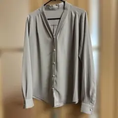 GLACIER グレー ボタン付きシャツ Lサイズ