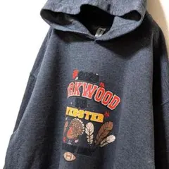 ギルダン カークウッドvsウェブスターターキーデイ パーカーグレー灰色L古着