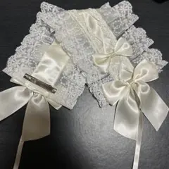 フリル レース ホワイト ヘッドドレス ロリータ