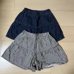 GU ハーフパンツ 2点セット 100cm