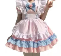 ピンク 水色 メイド服のサムネイル