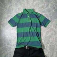 archive polo shirt s/s striped fade y2k - メルカリ
