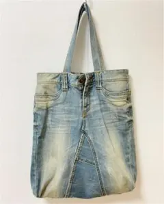 デニム　リメイク　トートバッグ！