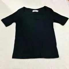 AZUL BY MOUSSY リブカットソー ブラックのサムネイル