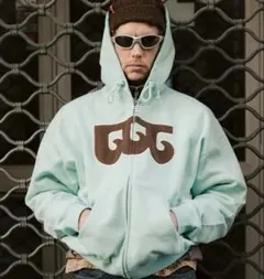 TTTMSW Wave Logo Zip Hoodie Turquoise Mのサムネイル
