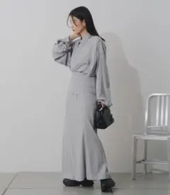 美品 ラメビスチェ＆マーメイドスカートSET Kastane