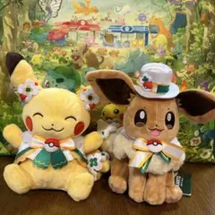 【限定】ポケパーク カントー イーブイ ぬいぐるみ 2種セット
