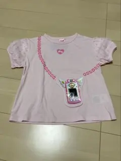 新品未使用 キラキラ キャッチ ティニピン Tシャツ 130cm ピンク