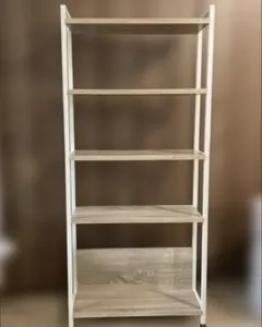 ニトリ　スチールラック 薄型　棚 (約幅50cm ホワイトウォッシュ)