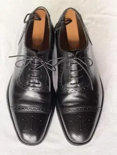 Loake1880 STRAND セミブローグ UK7.5F 英国製 黒のサムネイル