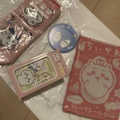 ちいかわ フレークシール トランプ ミラー缶 靴下4点セット