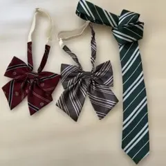リボン・ネクタイ 3点セット ストライプ