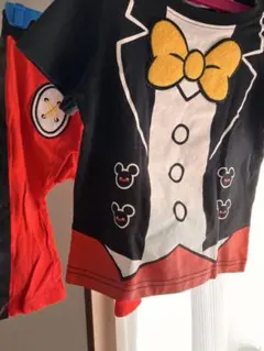レア！ディズニーリゾート限定ミッキーマウスTシャツと長ズボン90セットアップ