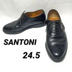 ◆良品【SANTONI】サントーニ　セミブローグ　ドレスシューズのサムネイル