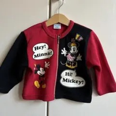 ビンテージミッキー ミニー カーディガン 95センチ
