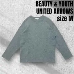 B&Y オーバーサイズコットンニット M グレー 長袖 CITY BOY 美品のサムネイル