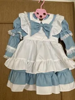 アリス風水色と白のフリルドレス（キッズ） キャサリンコテージ