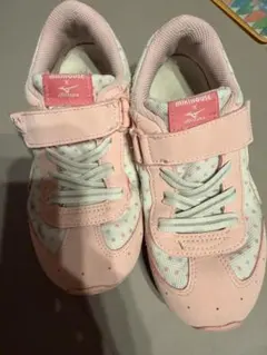 MIKIHOUSE x MIZUNO コラボ キッズスニーカー ピンク　19.5