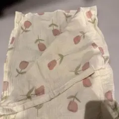 チューリップ柄 コットンブランケット
