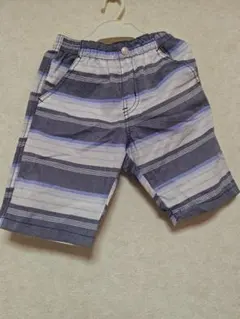新品未使用タグ付　ストライプ柄 ハーフパンツ 130サイズ