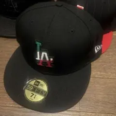 New Era 59FIFTY LAキャップ ブラック