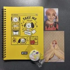 ジミン トレカ カード リングノート 缶バッジ 4点 BTS JIMIN