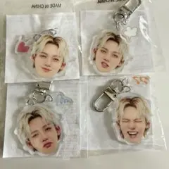 treasure ヒョンソク　カプセルトイ　 顔アクキー　喜怒哀楽　コンプリート