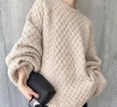 select moca セレクトモカ　オーバーサイズハニカムニットのサムネイル