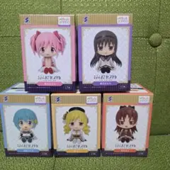 早い者勝ち　魔法少女まどか☆マギカ　ぺたっとおすわりフィギュア　全5種セット