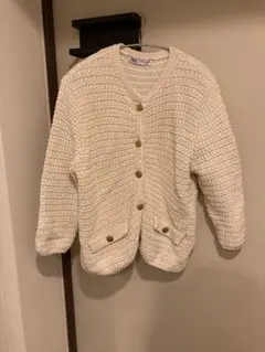 ♡ZARA ニットカーディガン 金ボタン♡
