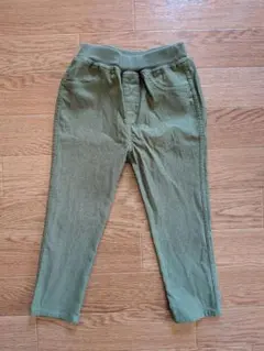 オリーブグリーン ボトムス 95サイズ　ストレッチ素材